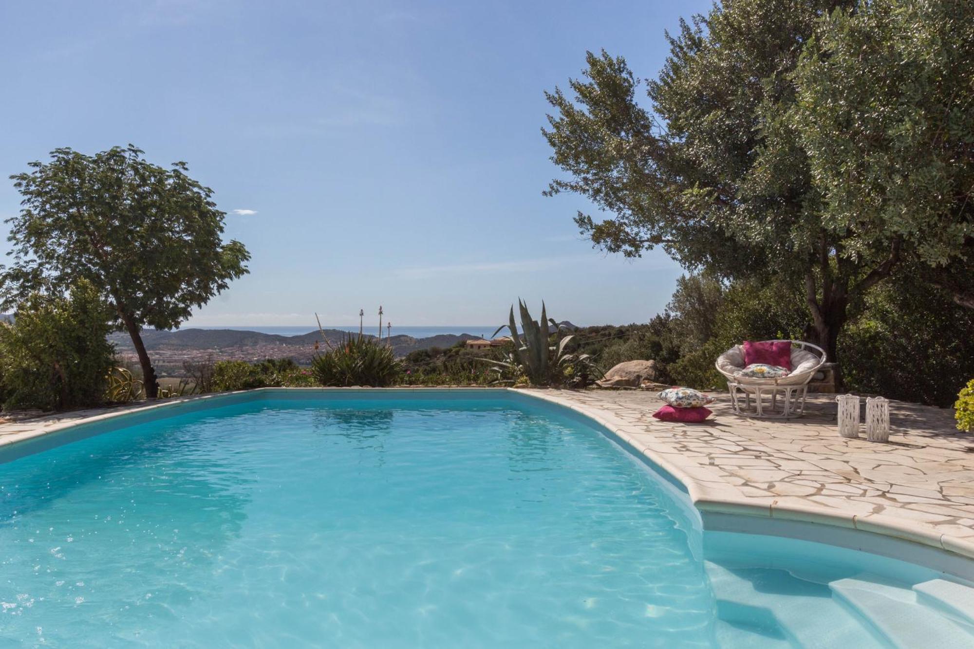 Villa Bellavista con piscina e panorama mozzafiato Villasimius Esterno foto